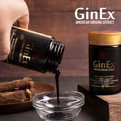 GinEx® 西洋蔘黑膏滋 (純膏劑-240g)G-Pharma Canada（Adaptogen Pharma Corporation)