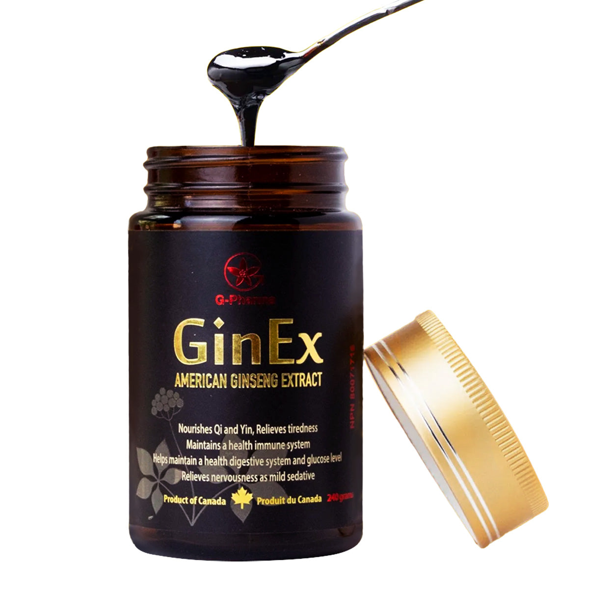 GinEx® 西洋参黑膏滋 (纯膏剂-240g)